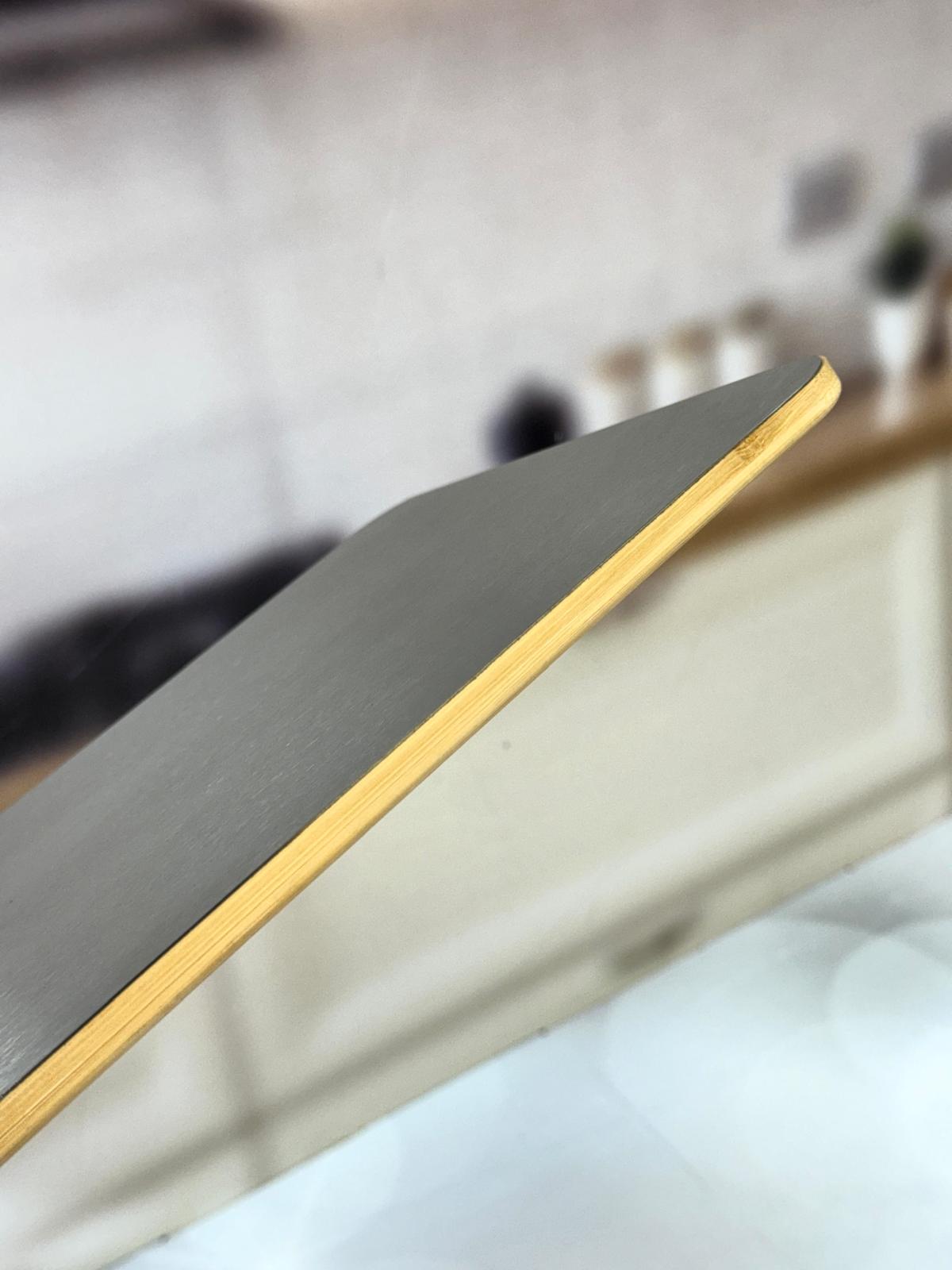 Çift Taraflı Çelik Ve Bambu Kesme Tahtası 34/24 Cm