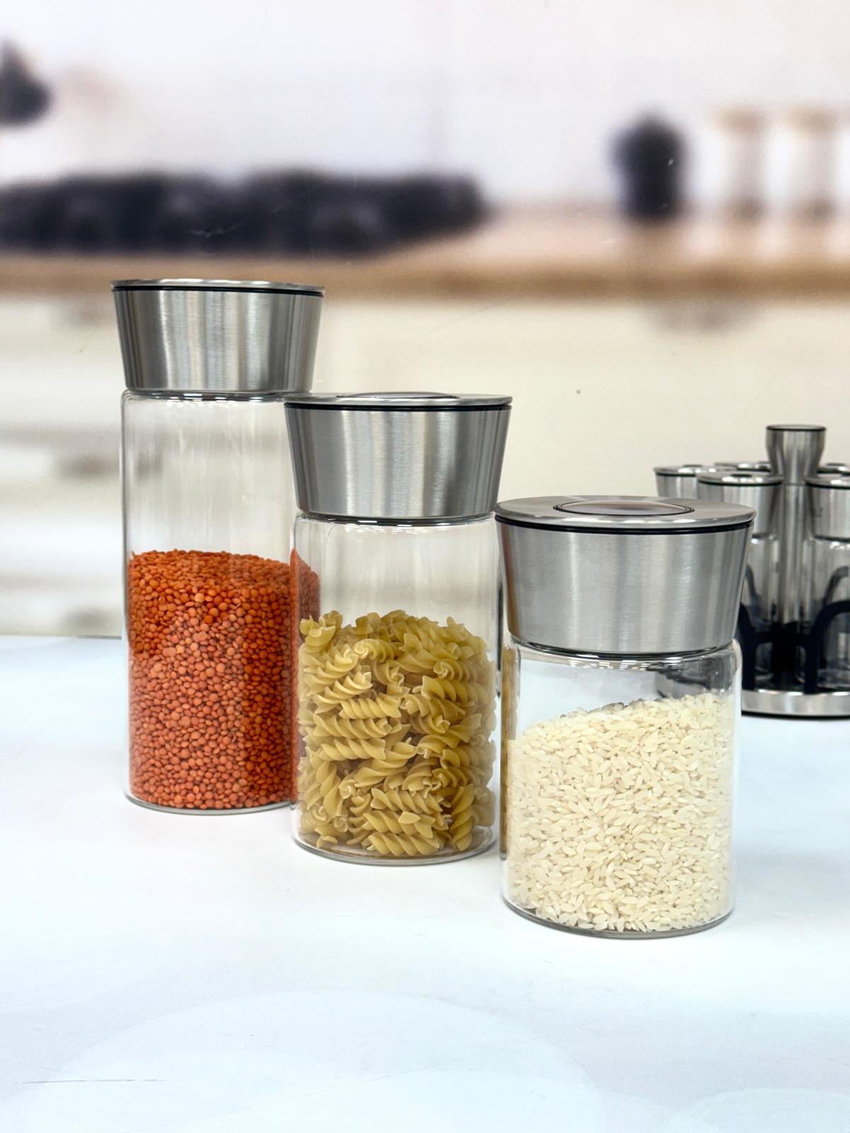 İnoxy 3 Lü Baharatlık