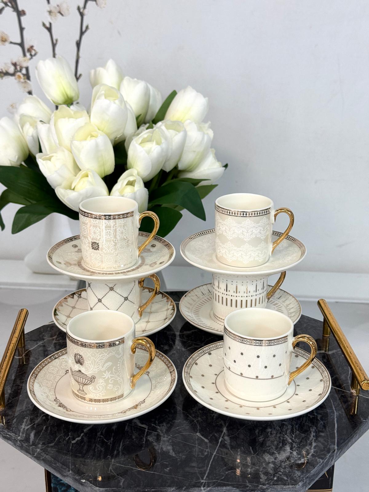 6 Kişilik Porselen Fincan Takımı 90 Ml