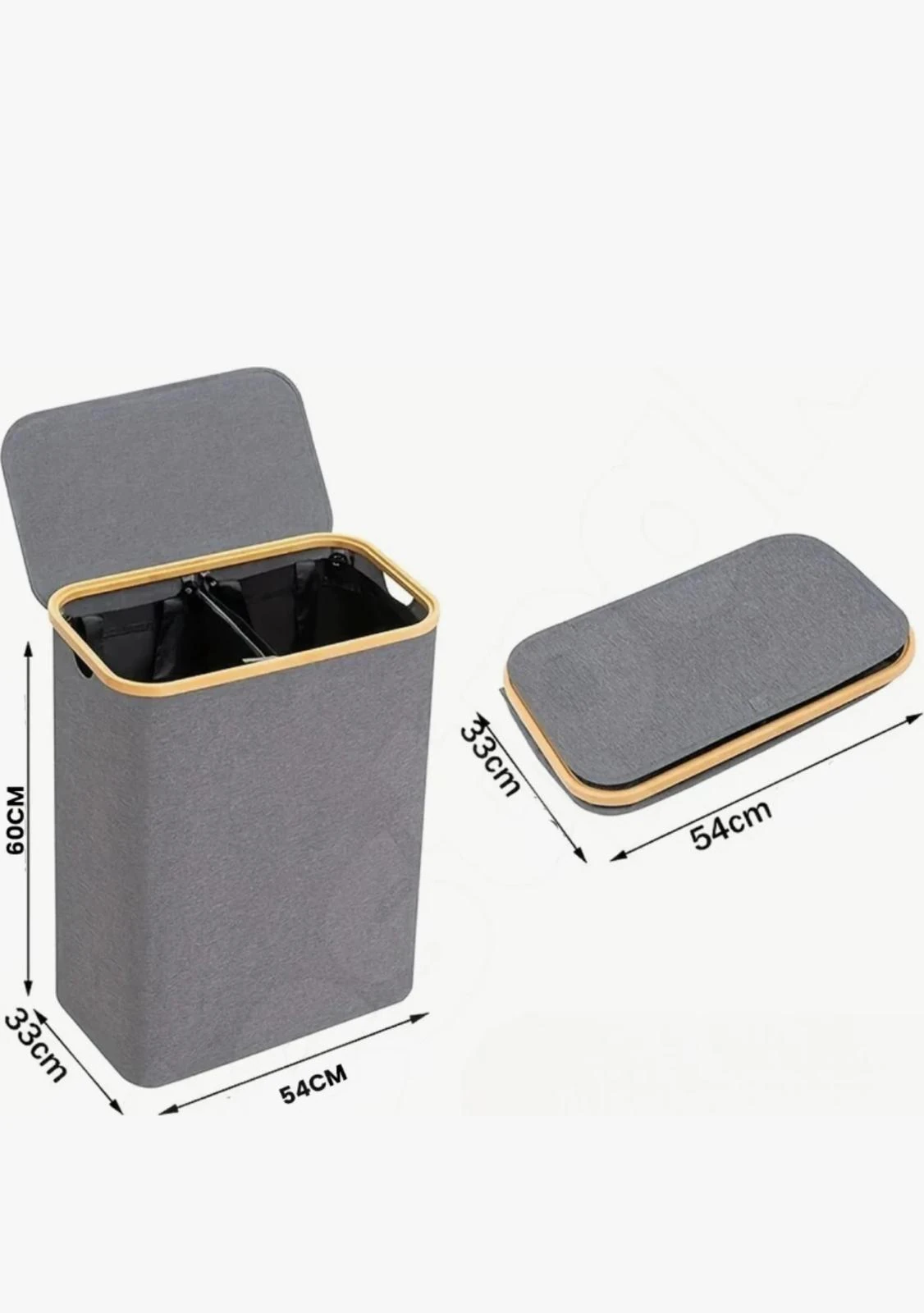 AROW 2 Bölmeli Katlanabilir Çamaşır Sepeti