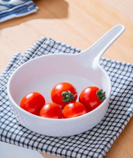 ACAR Porselen Isıya Dayanıklı Kulplu Tabak 15 cm