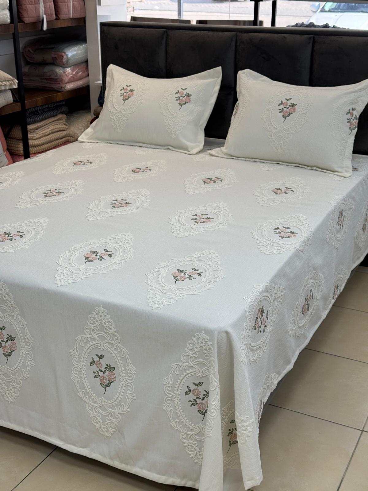 Ottoman Nakışlı Pike Takımı 260/260 cm