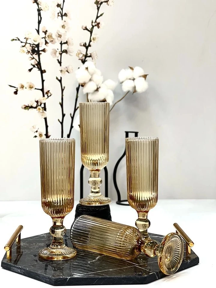 Perotti Perotti Imola Amber 4`Lü Bardak 160ML