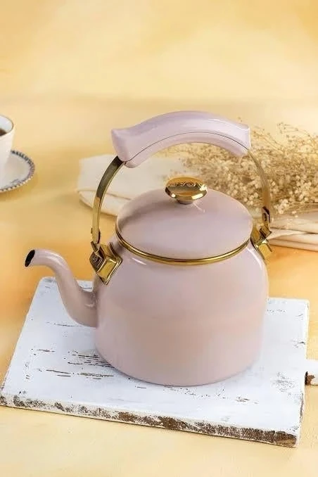 ACAR Qualıta-Fıt Emaye Bitki Çayı Demliği/Pembe