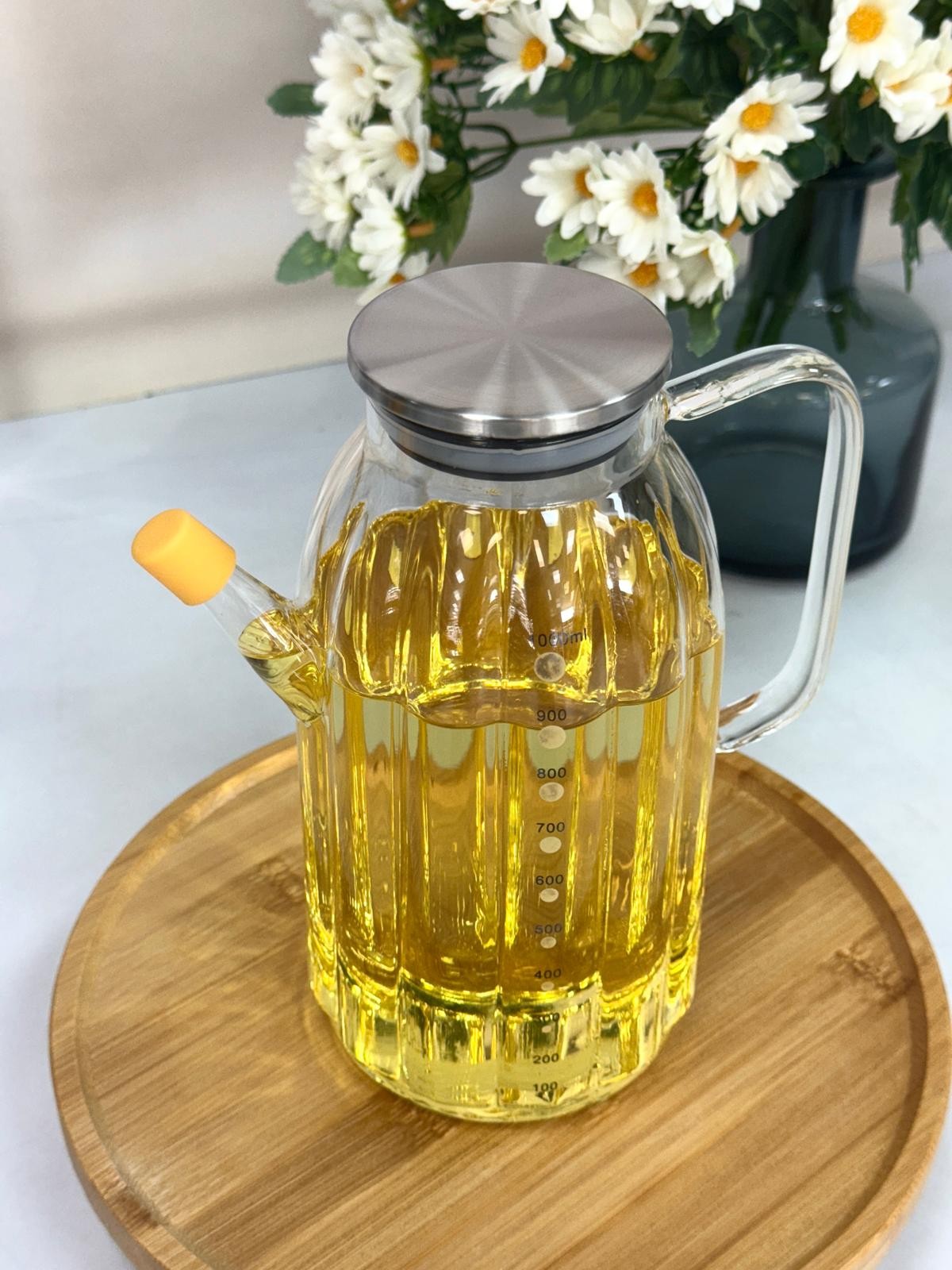 Cam Yağdanlık 1000 ml