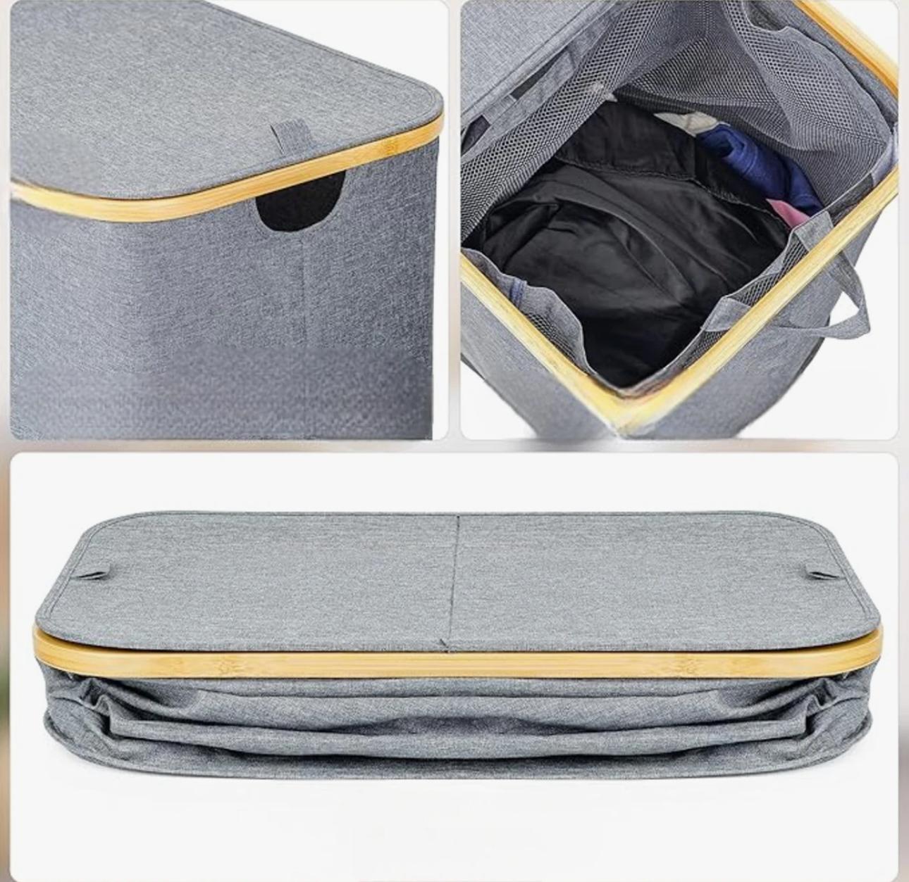 AROW 2 Bölmeli Katlanabilir Çamaşır Sepeti