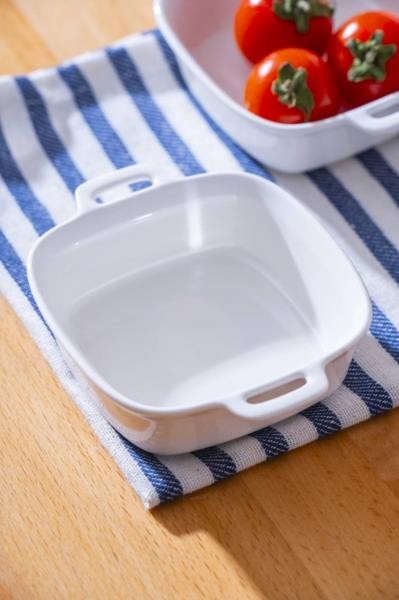 ACAR Porselen Kare Kulplu Tabak 10 cm