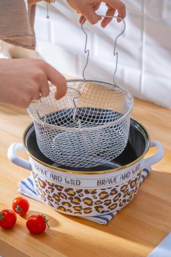 Emaye Kızartma Tenceresi 22 cm