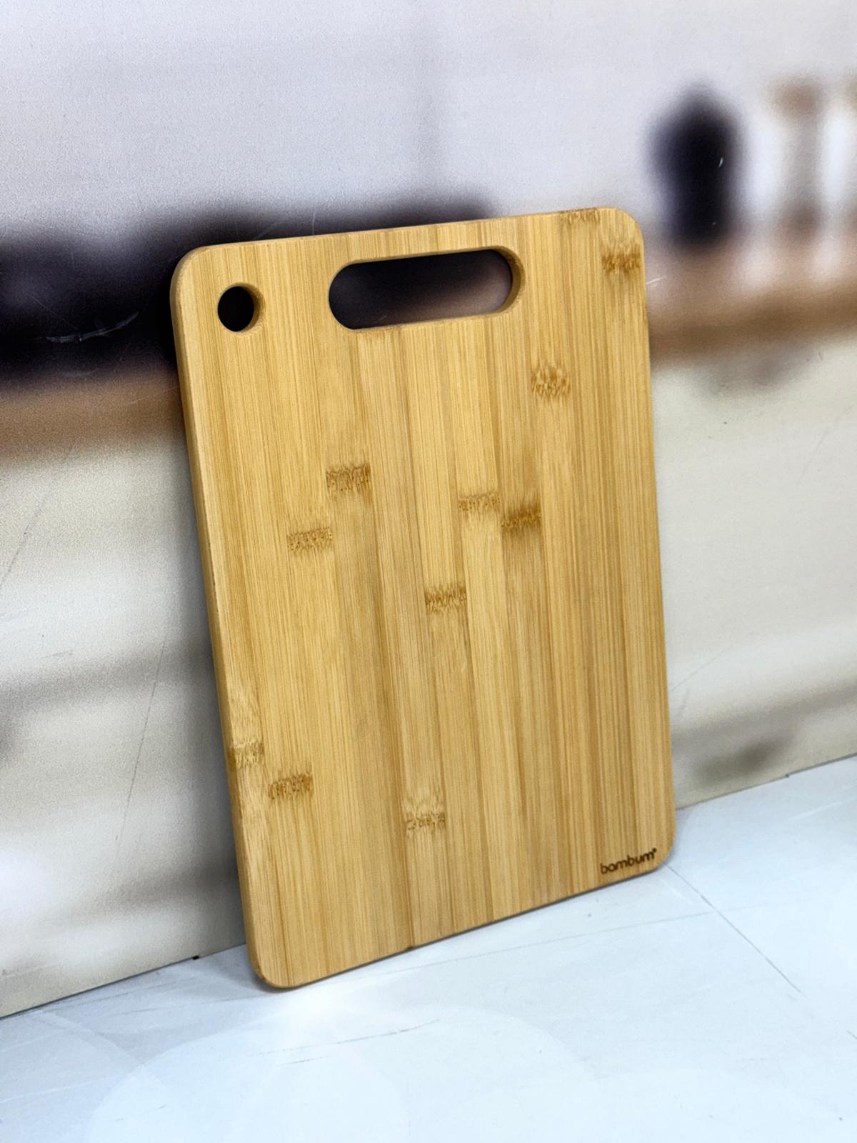 Çift Taraflı Çelik Ve Bambu Kesme Tahtası 34/24 Cm