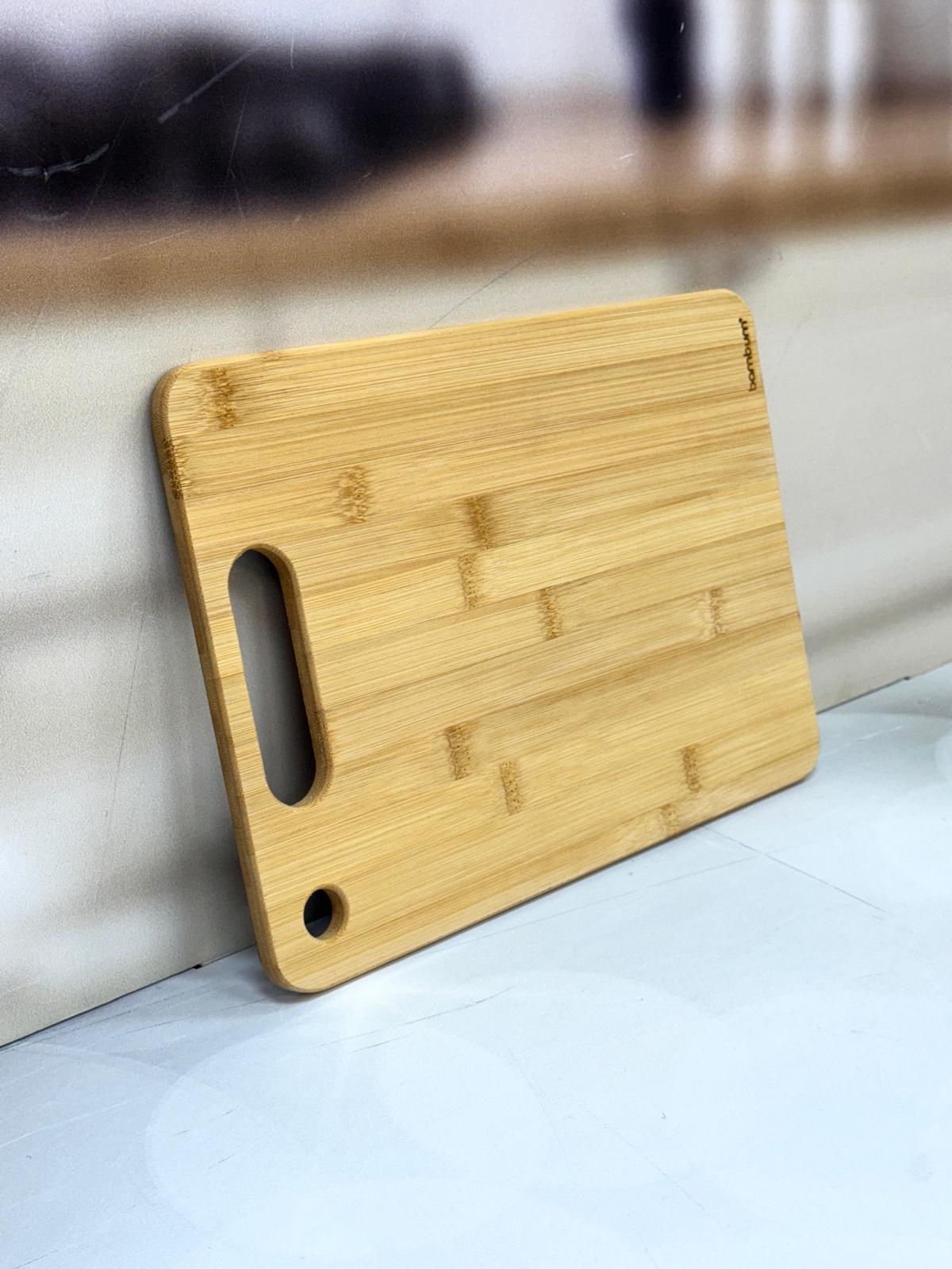 Çift Taraflı Çelik Ve Bambu Kesme Tahtası 34/24 Cm