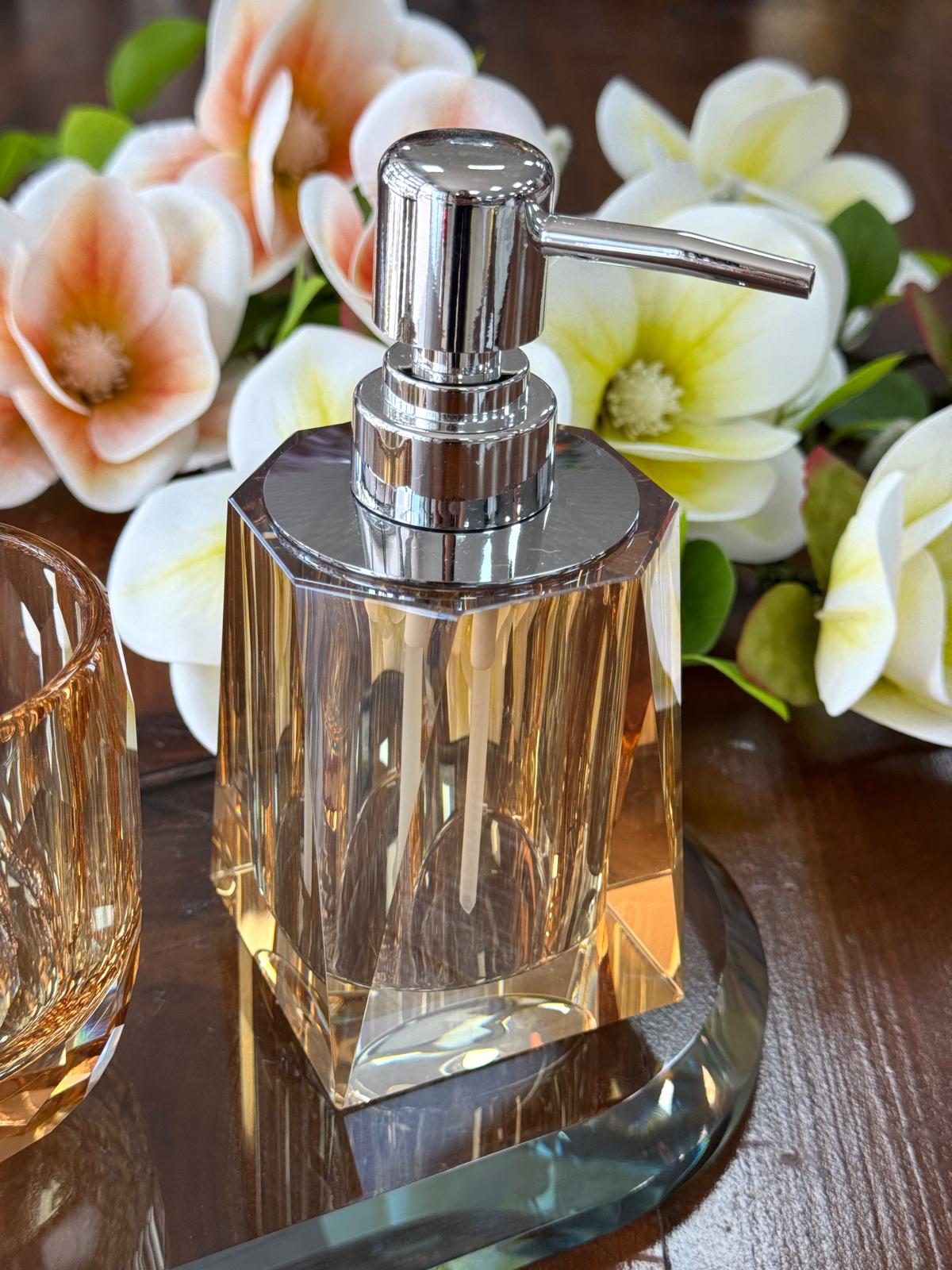 Kristal Banyo Takımı-Bal Renk