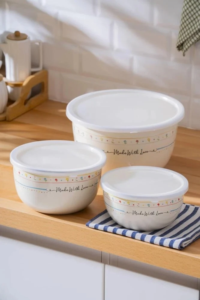 ACAR MADE WİTH LOVE EMAYE SAKLAMA KABI 3 LÜ