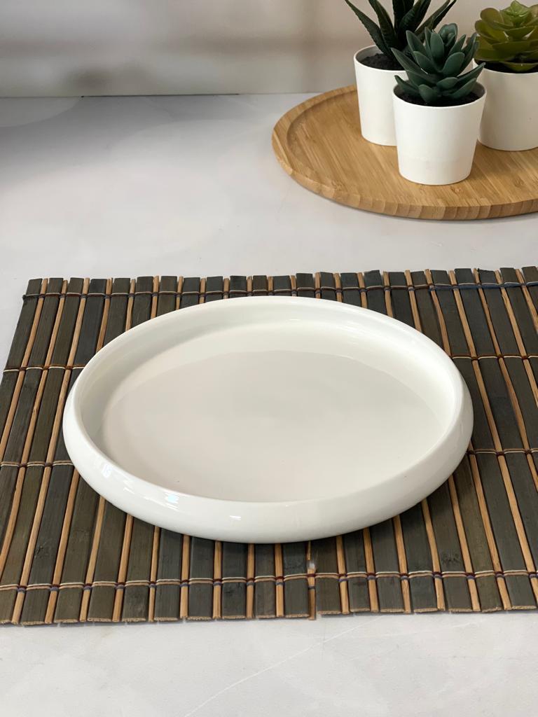 ACAR Bianco Perla Yuvarlak Tabak 20x2.5 cm