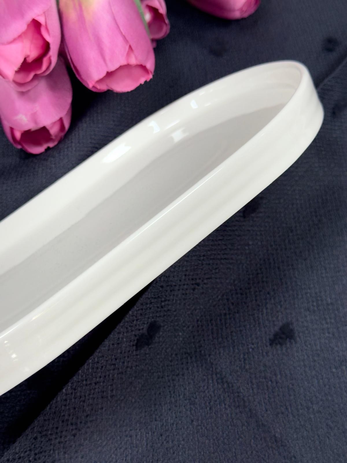 ACAR 26 Cm Porselen Oval Tabak