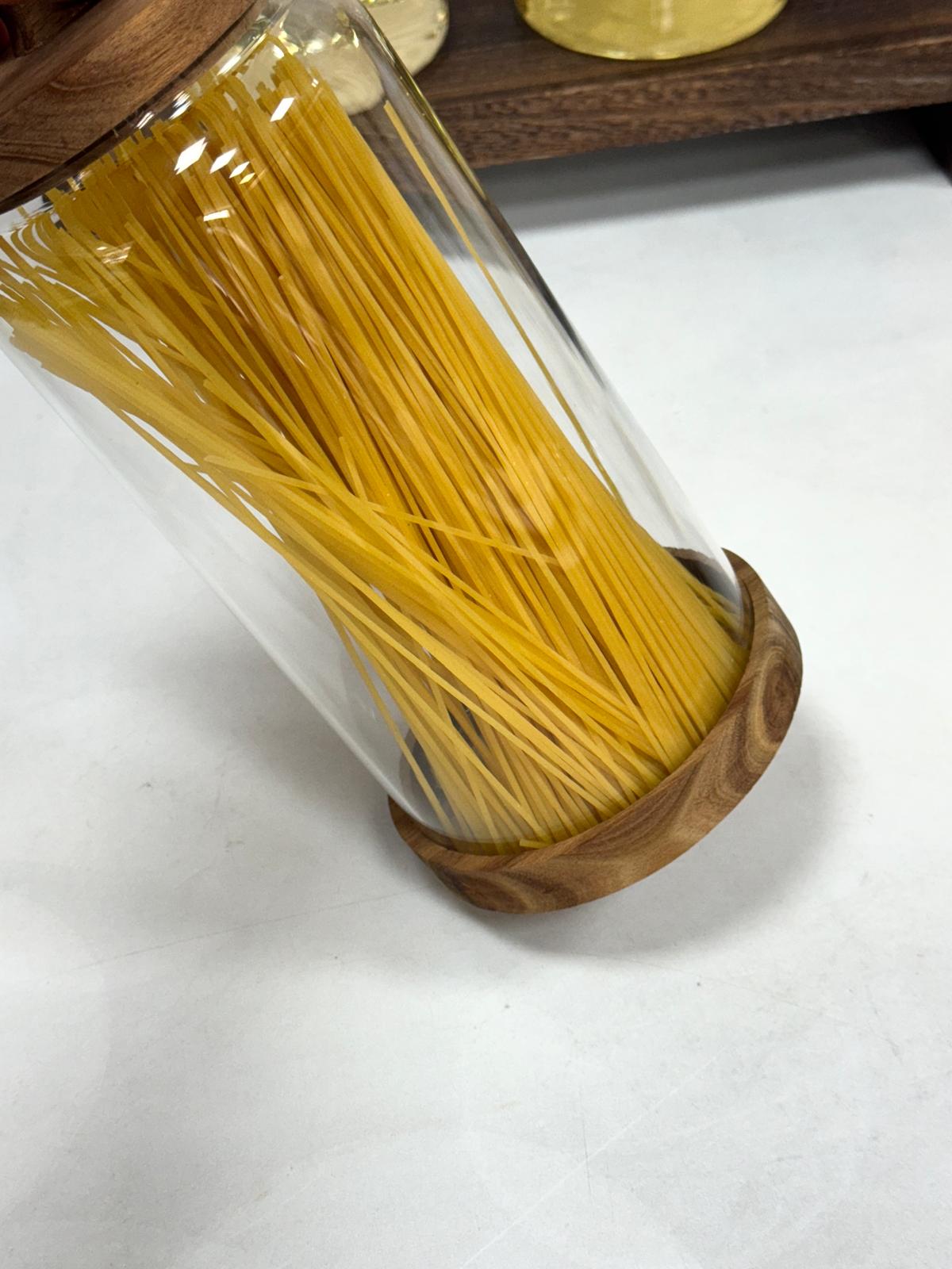 Nora 2350 Ml Akasya Kapak Ve Standlı Kavanoz