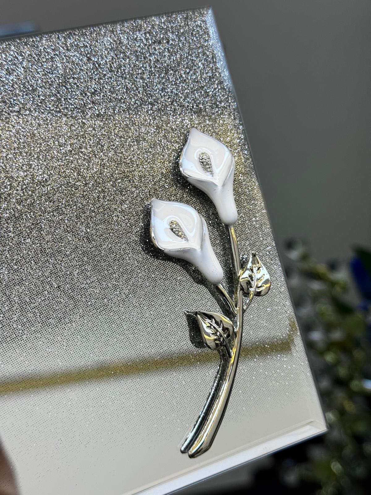 AROW Arow Aynalı Takı Kutusu Ççiçek Detaylı 21/13 cm