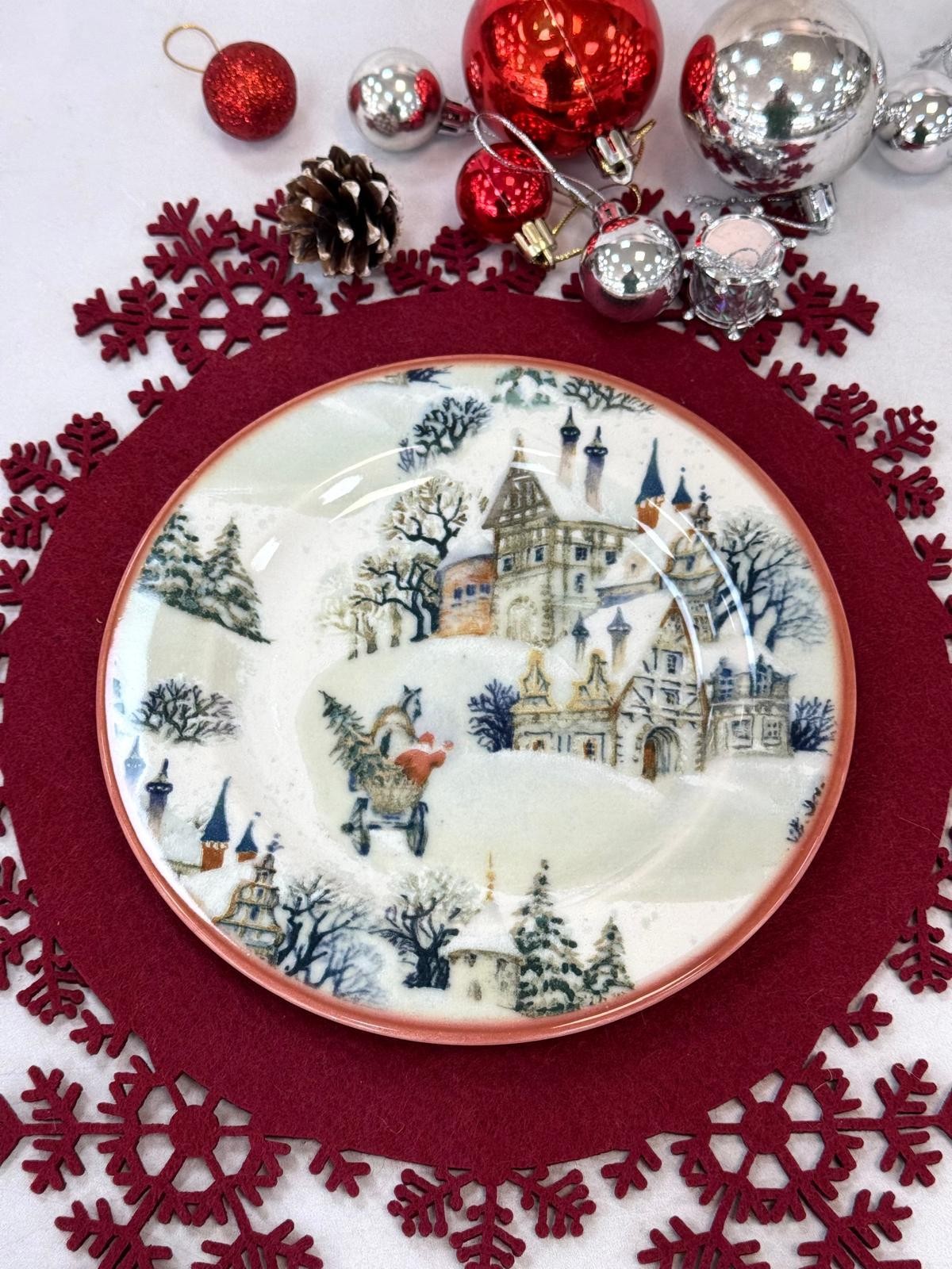 KOSAVA Porselen Pasta Tabağı 20 Cm
