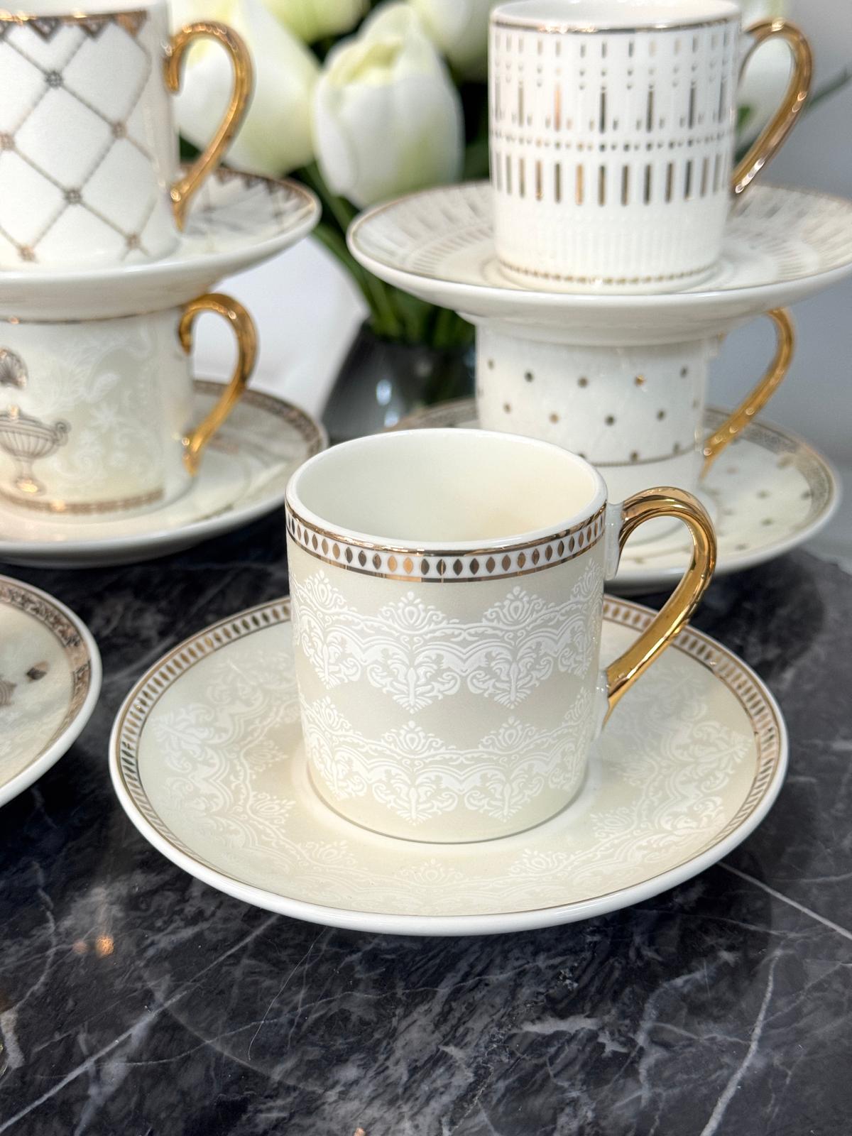 6 Kişilik Porselen Fincan Takımı 90 Ml