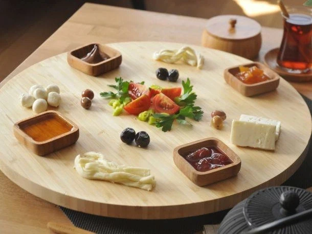 BAMBUM FİESTA DÖNEN SERVİS TABAĞI BÜYÜK 45 CM