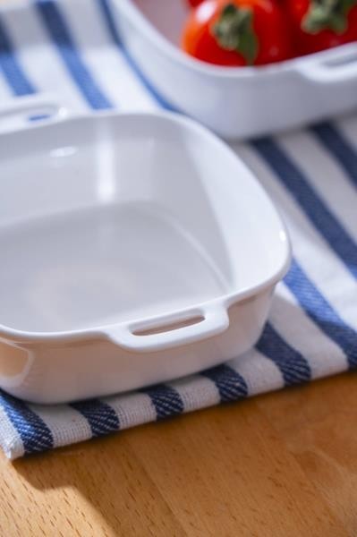 ACAR Porselen Kare Kulplu Tabak 10 cm
