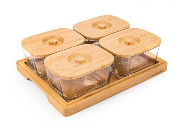 BAMBUM KROSNA 9 PARÇA CAM KAHVALTILIK