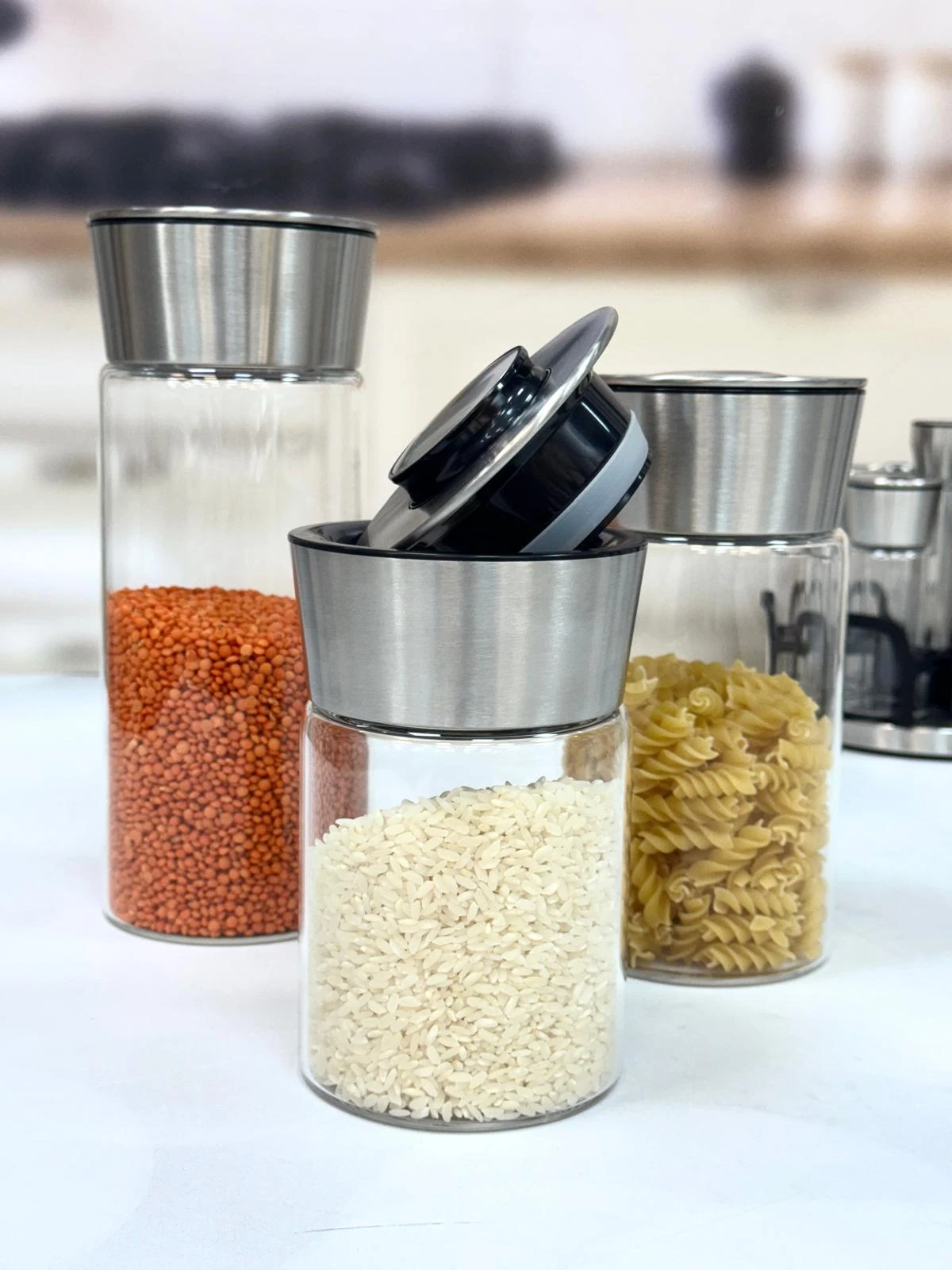 İnoxy 3 Lü Baharatlık