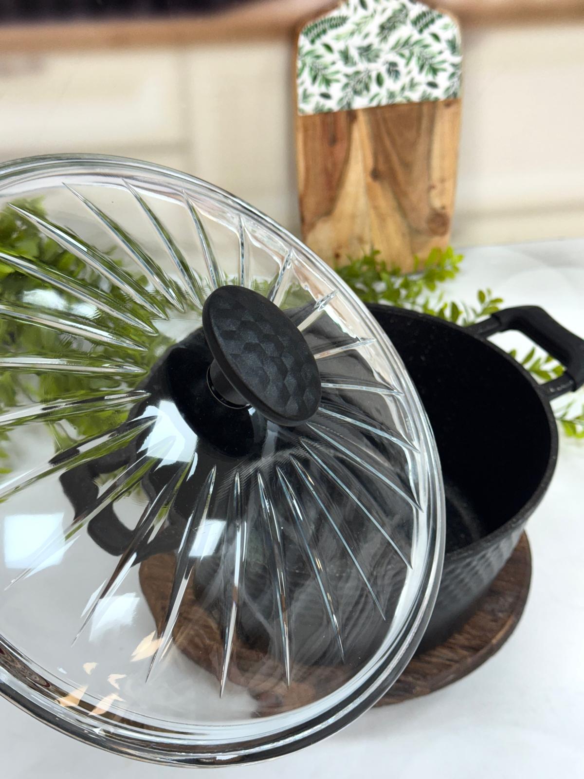 Dıamente Granit Döküm Derin Model Tencere 28 CM