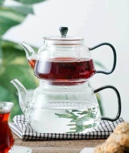 ACAR Cam Çaydanlık 1000 ml/600 ml