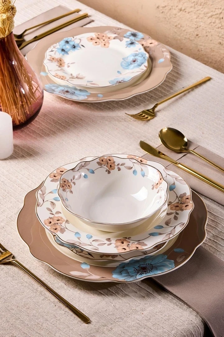 Perotti Flore 6 Kişilik 24 Parça Porselen Yemek Takımı