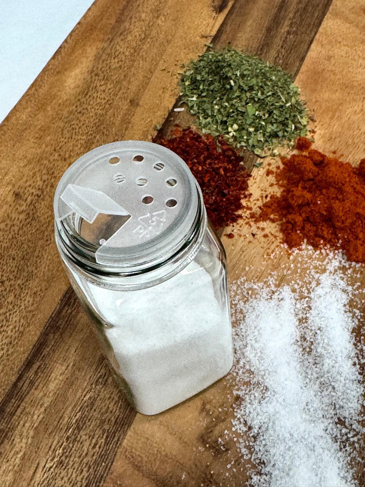 AROW Etiketli Bambu Kapak Cam Baharatlık 100 ml