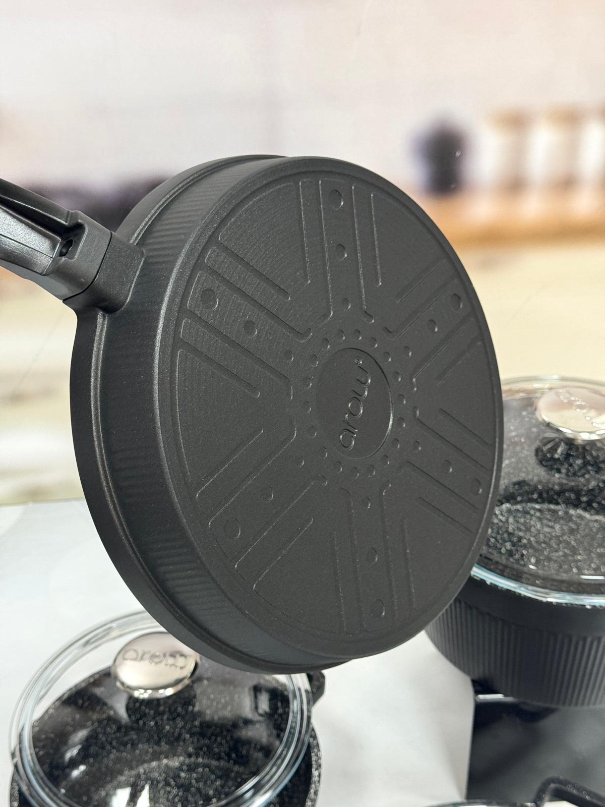 HARMONY 7 PARÇA DÖKÜM TENCERE SETİ SİYAH