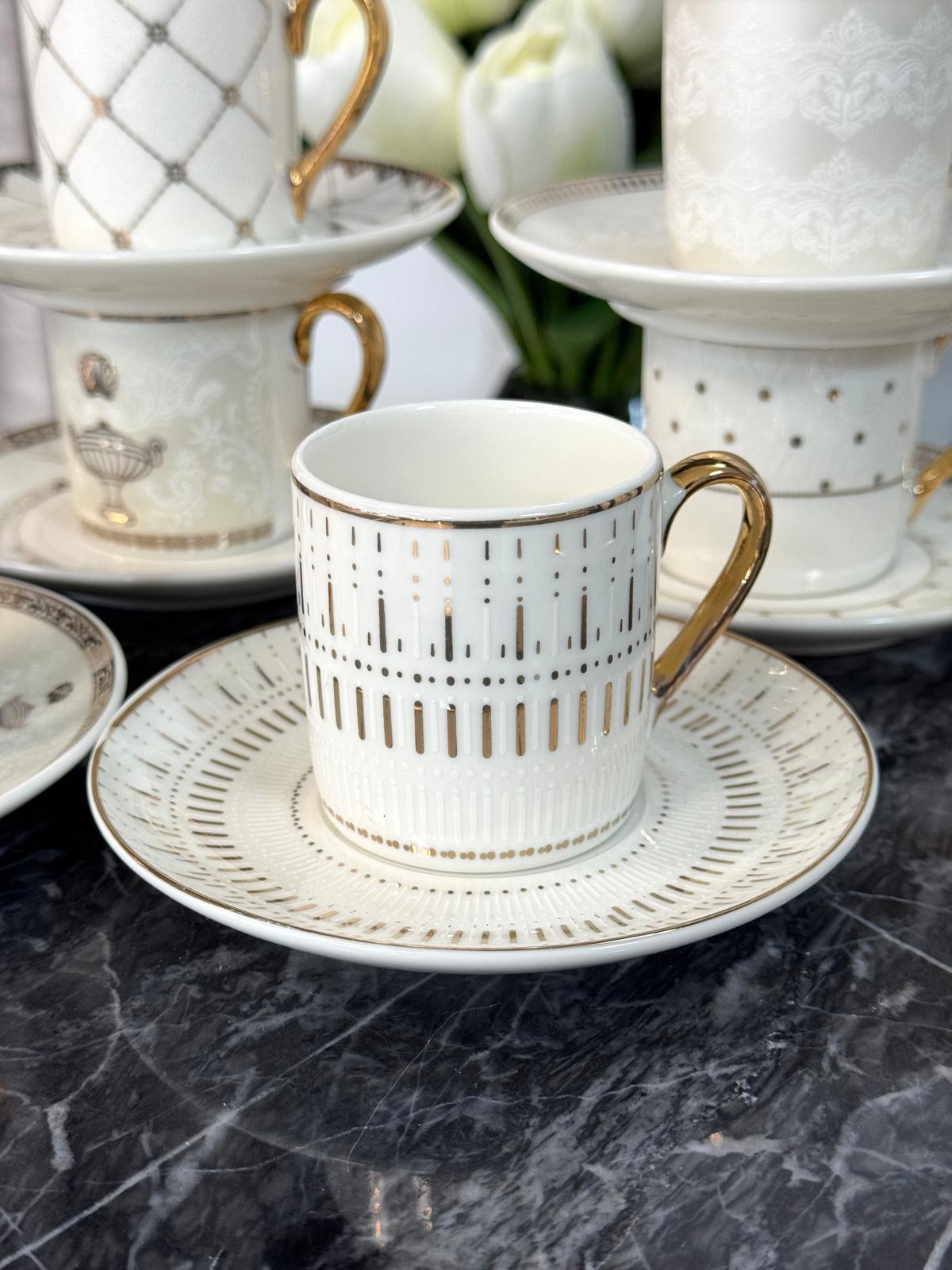 6 Kişilik Porselen Fincan Takımı 90 Ml