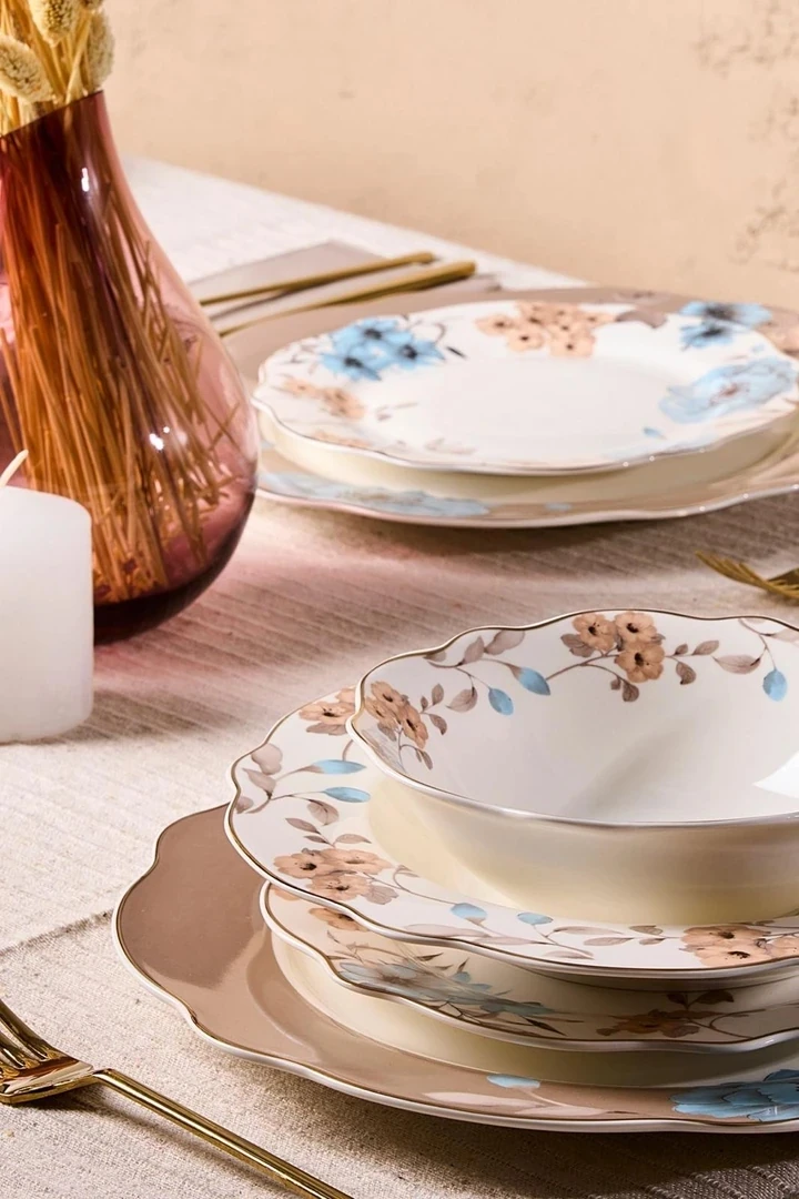 Perotti Flore 6 Kişilik 24 Parça Porselen Yemek Takımı