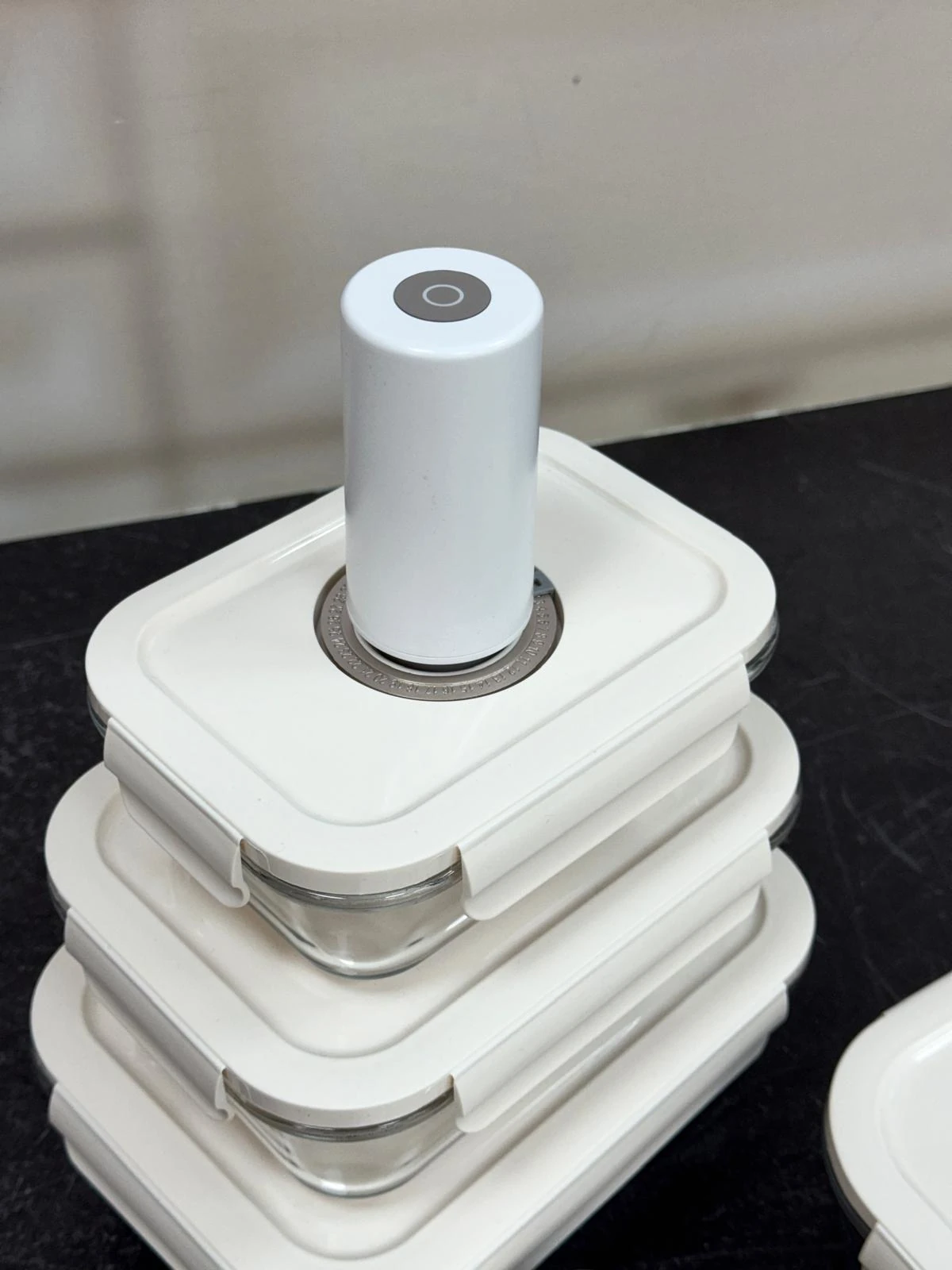 Cam Vakum Makineli Saklama Kabı Seti