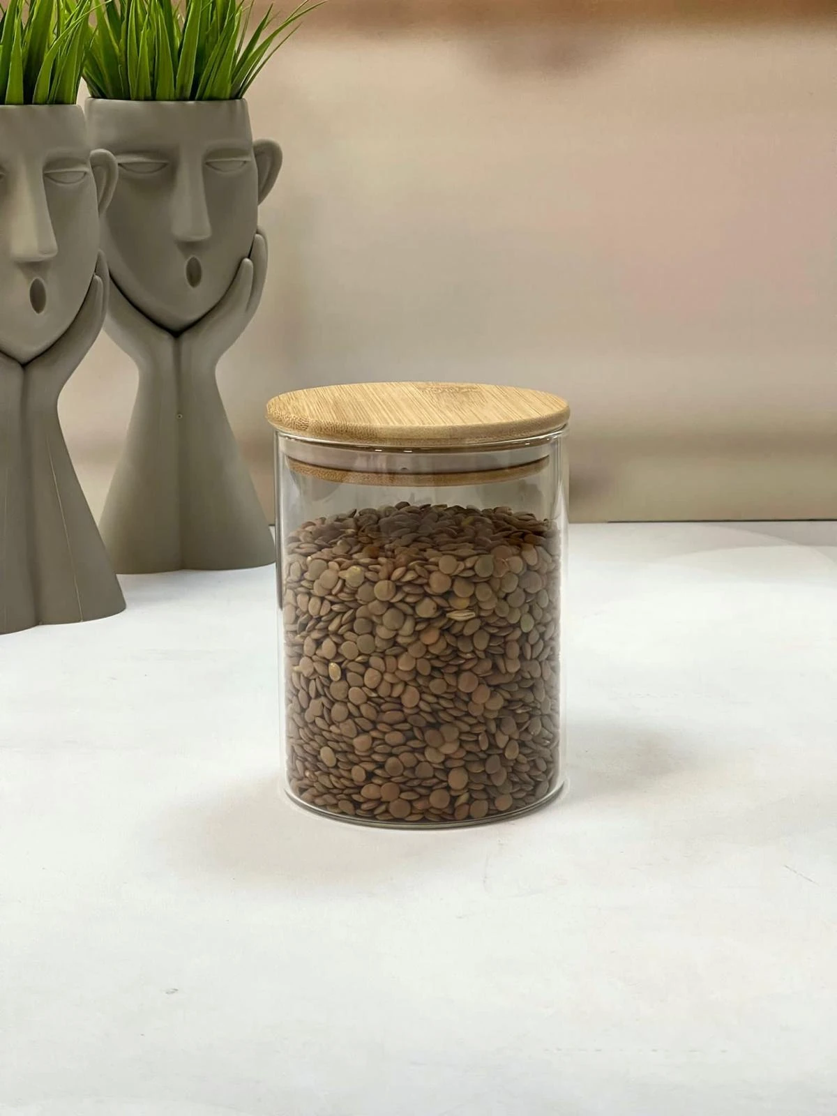 Tekbir Tekbir Küçük   Boy Bambu Kapak Kavanoz