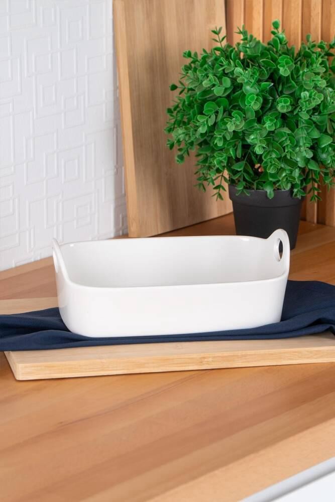 ACAR Bıanco Perla Dikdörtgen Kase 25 Cm