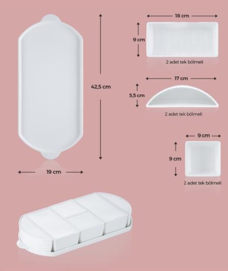 ACAR Bıanco Perla Oval Kahvaltılık