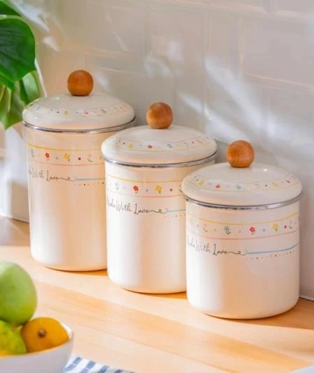 ACAR Made With Love 3 Parça Kavanoz 1500/1200/1000 ml