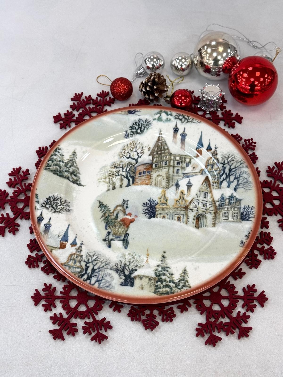 KOSAVA Porselen Servis Tabağı 26 Cm