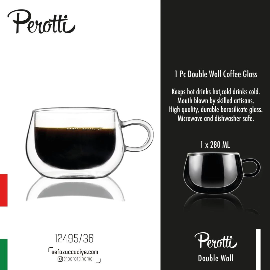Perotti Perotti 280 ML Çift Cidarlı Kupa
