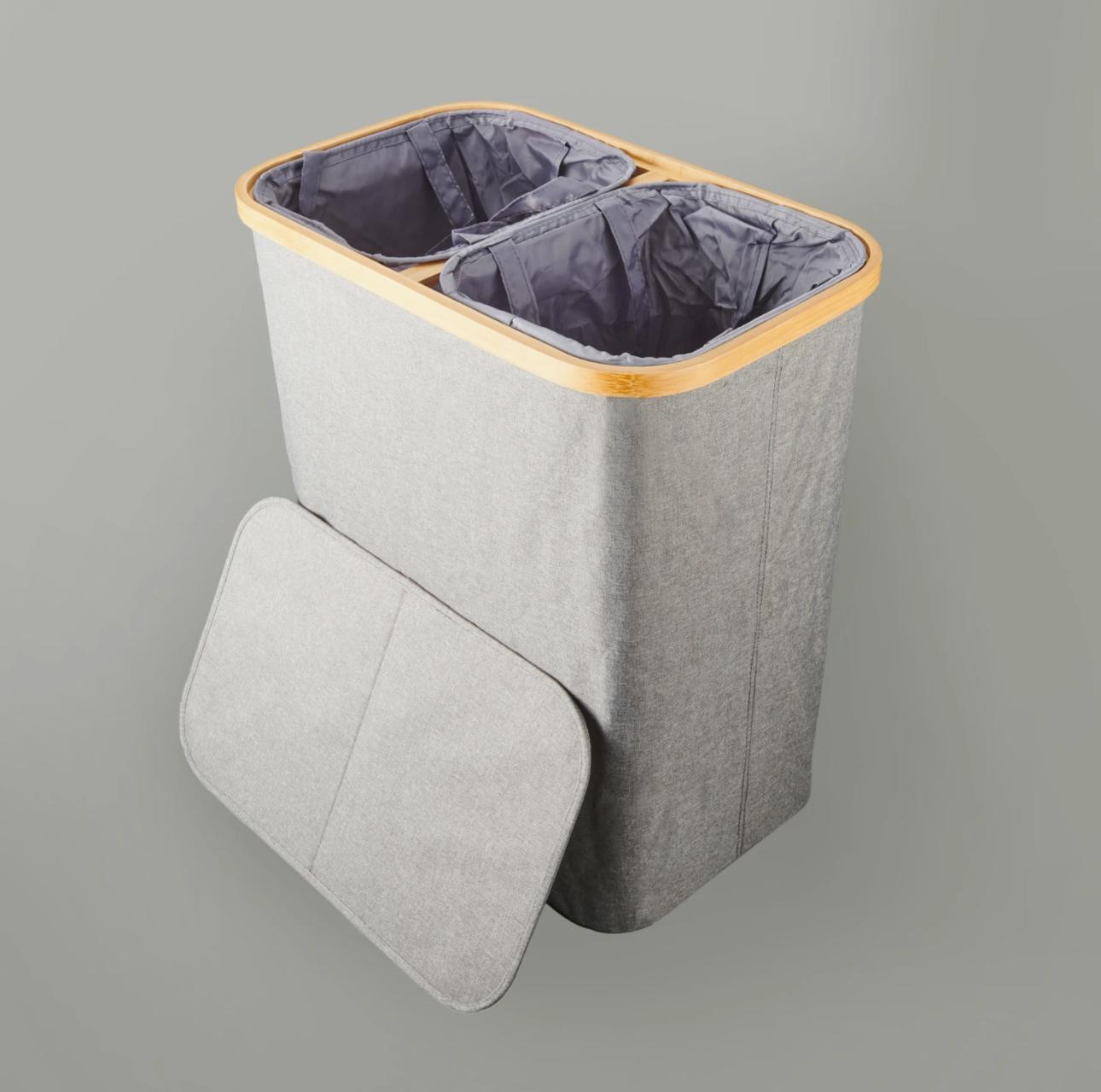 AROW 2 Bölmeli Katlanabilir Çamaşır Sepeti