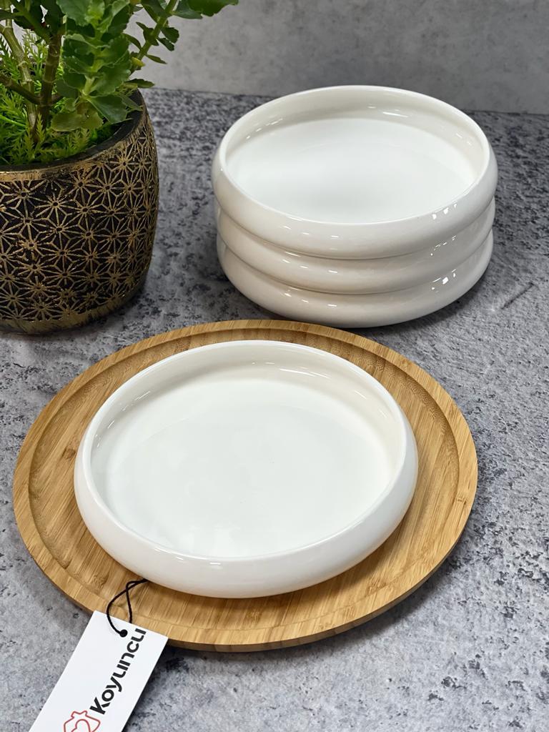Tekbir Porselen Sunum Tabağı 18.2 CM