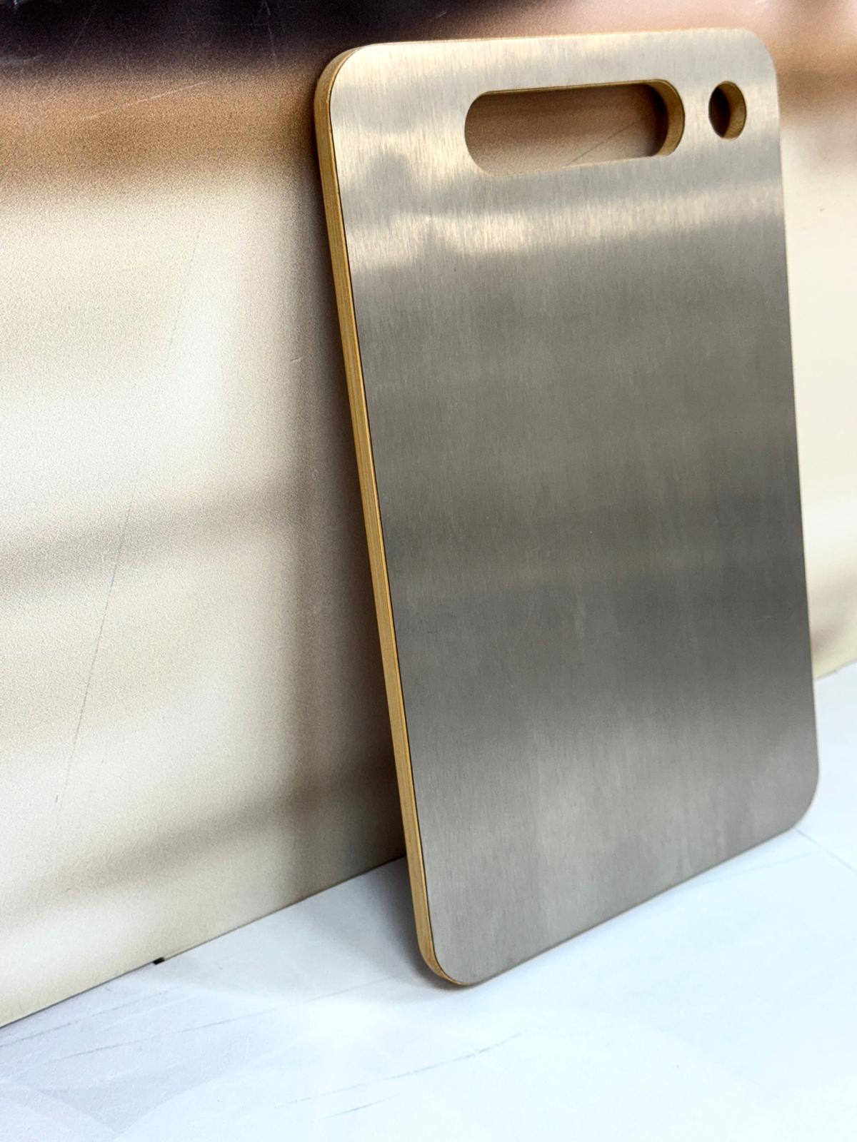 Çift Taraflı Çelik Ve Bambu Kesme Tahtası 30/20 Cm