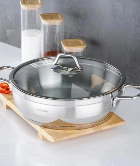 ACAR Karat 28 Cm Basık Tencere