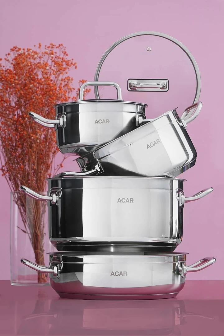 ACAR Karat 8 Prç Merkür Tencere Seti