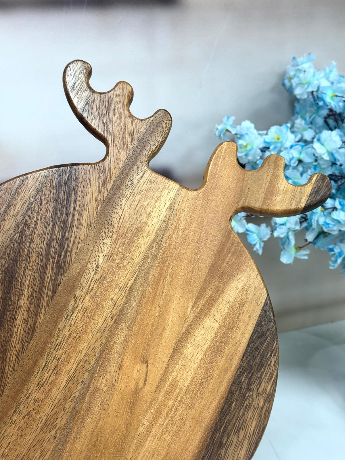 Akasya Yuvarlak Kesme Tahtası 30 Cm