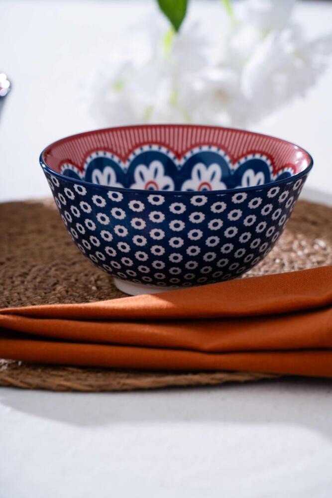 ACAR DESENLİ PORSELEN KASE 14 CM