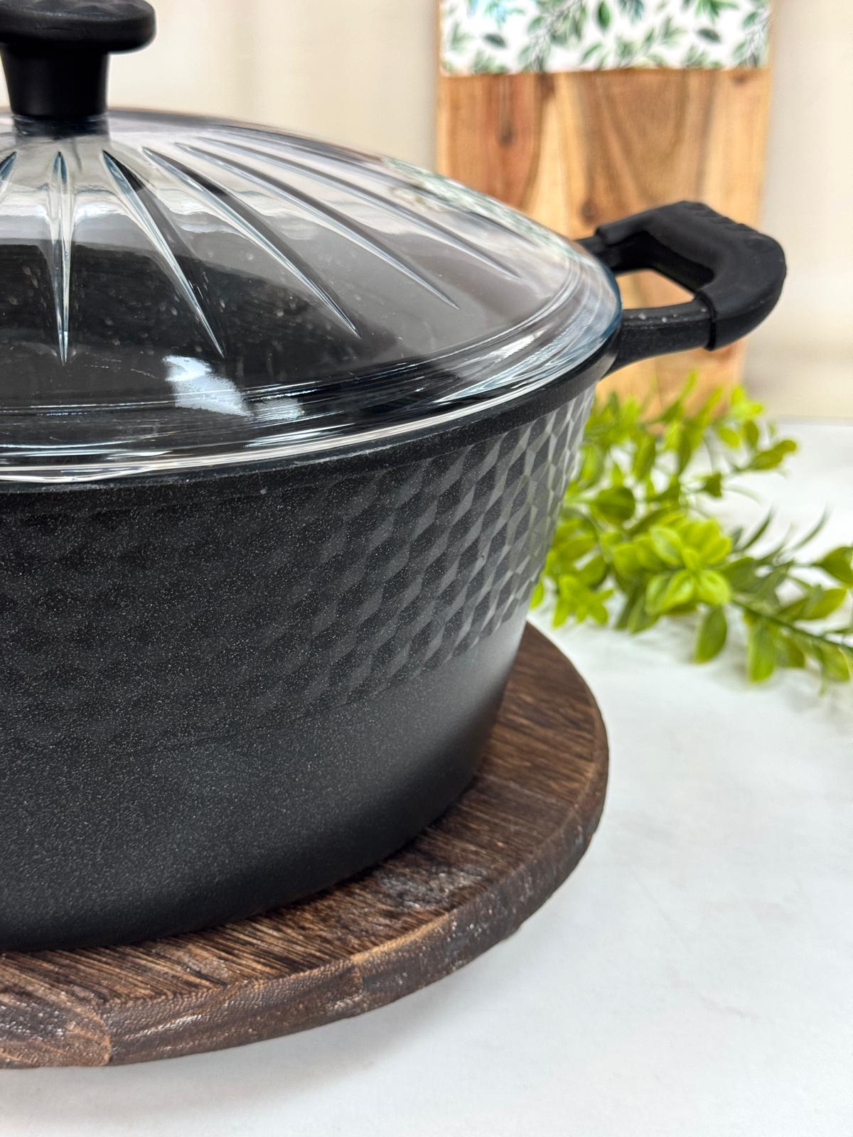 Dıamente Granit Döküm Derin Model Tencere 28 CM