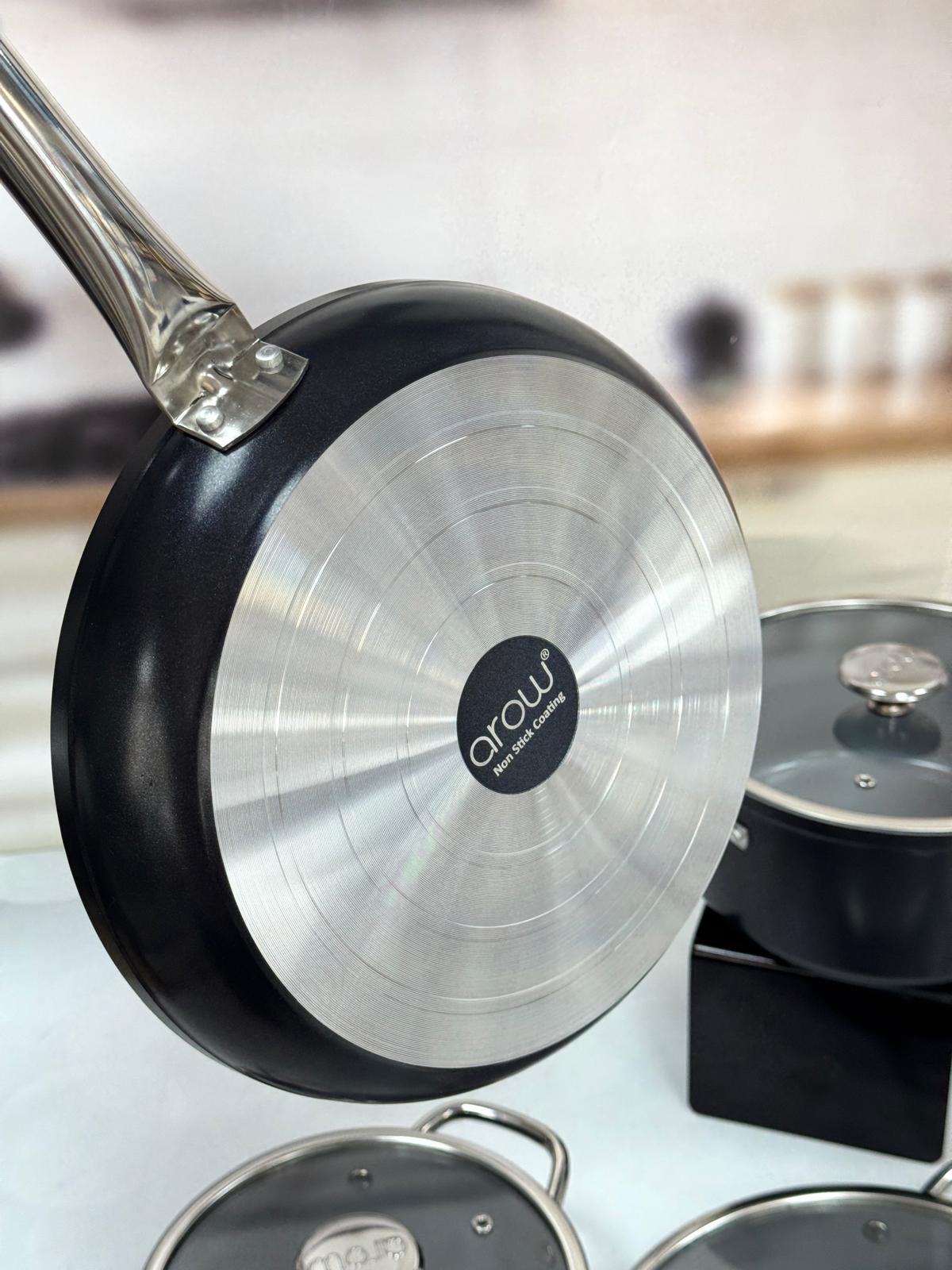 CORNHİLL 7 PARÇA SERAMİK TENCERE SETİ SİYAH