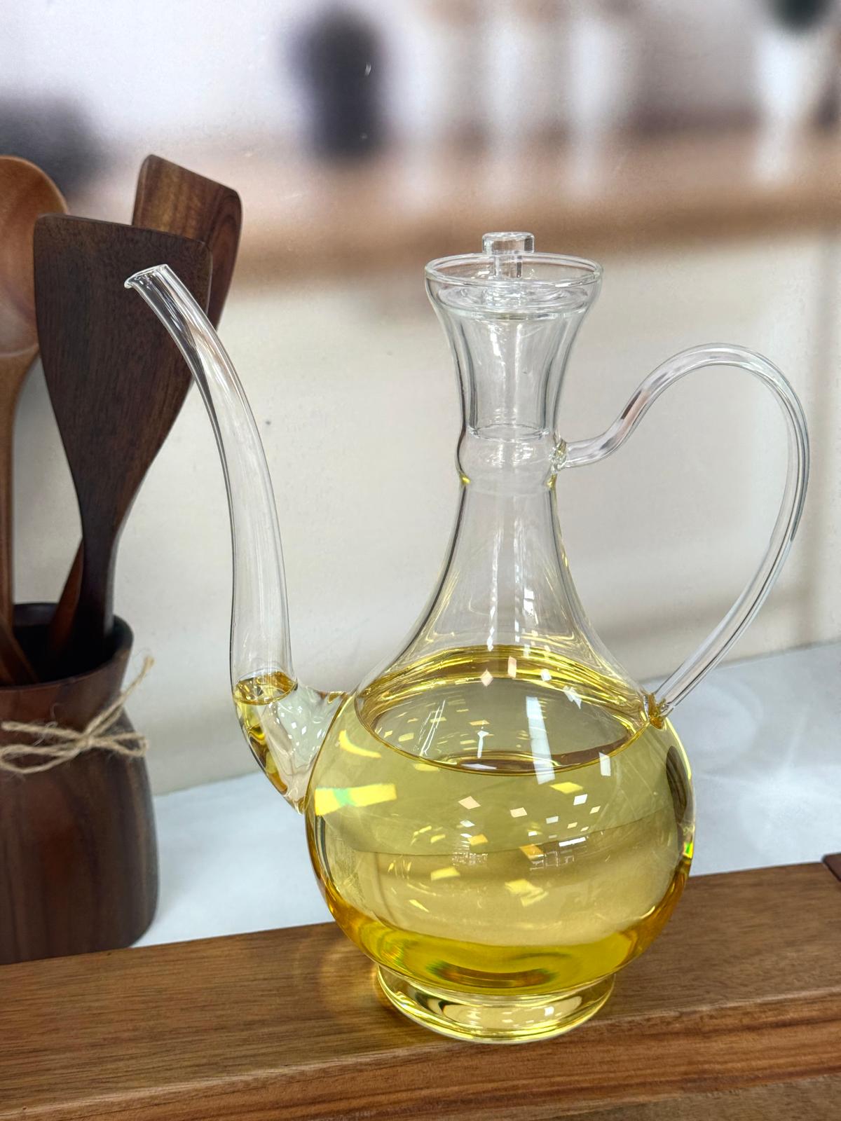 İbrikli Düz Model İbrikli Cam Yağdanlık 750 Ml